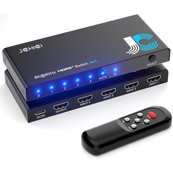 HDMI 2.1 Switch 4-in-1 8K@60Hz with Remote