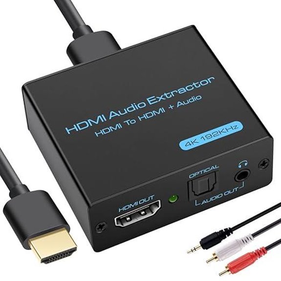 HDMI Audio Extractor 4K to Optical & AUX Converter