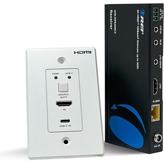 OREI 4K HDMI/USB-C Wall Plate Extender