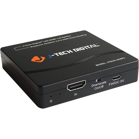 J-Tech HDMI Splitter 1x2 4K@60Hz HDR Support