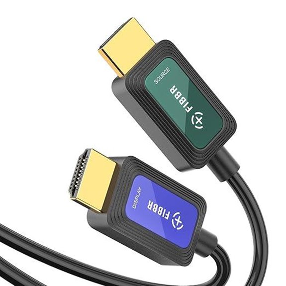 Fiber Optic HDMI 2.1 Cable 50ft 8K/4K HDR Gaming