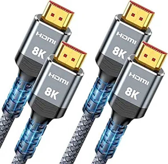 Highwings 8K HDMI 2.1 Cable 15FT 2-Pack