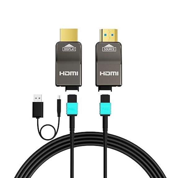 8K Fiber Optic HDMI 2.1 Cable 50FT