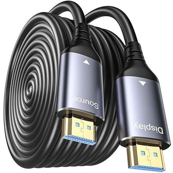 8K Fiber Optic HDMI Cable 50FT 48Gbps