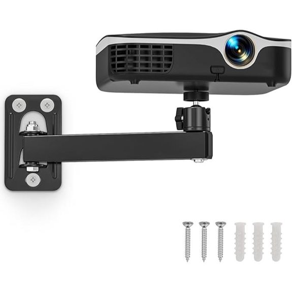 Adjustable Wall & Ceiling Projector Mount with 360° Rotation