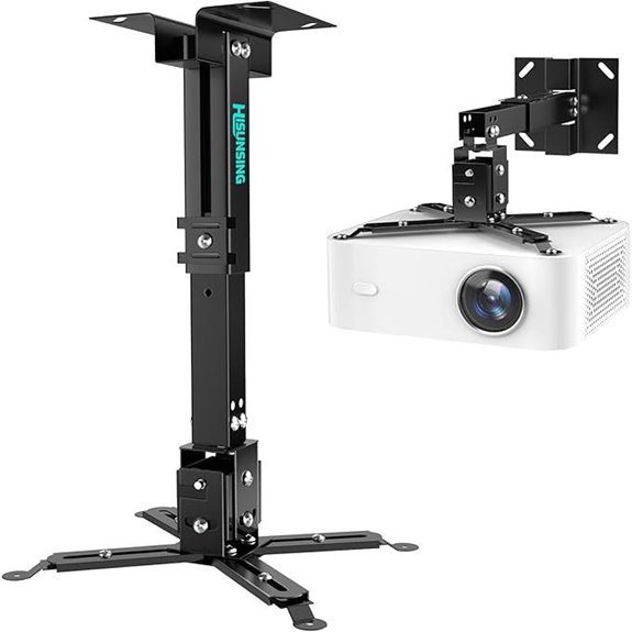 Adjustable Ceiling Projector Mount with Extension Pole