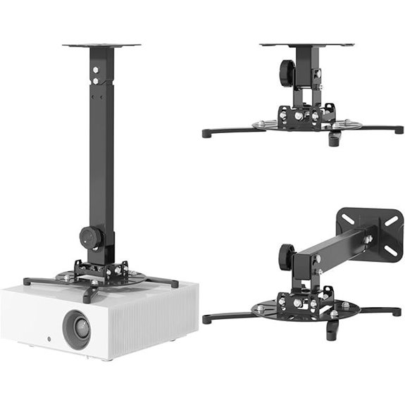 JOY Universal Projector Ceiling Mount with Adjustable Arms