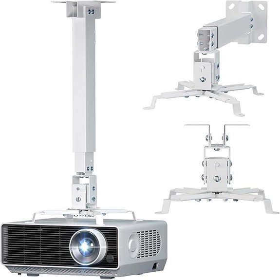 WALI Projector Mount Ceiling/Wall Universal Adjustable