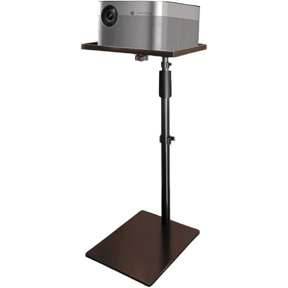 Adjustable Floor Projector Stand with Wall Mount