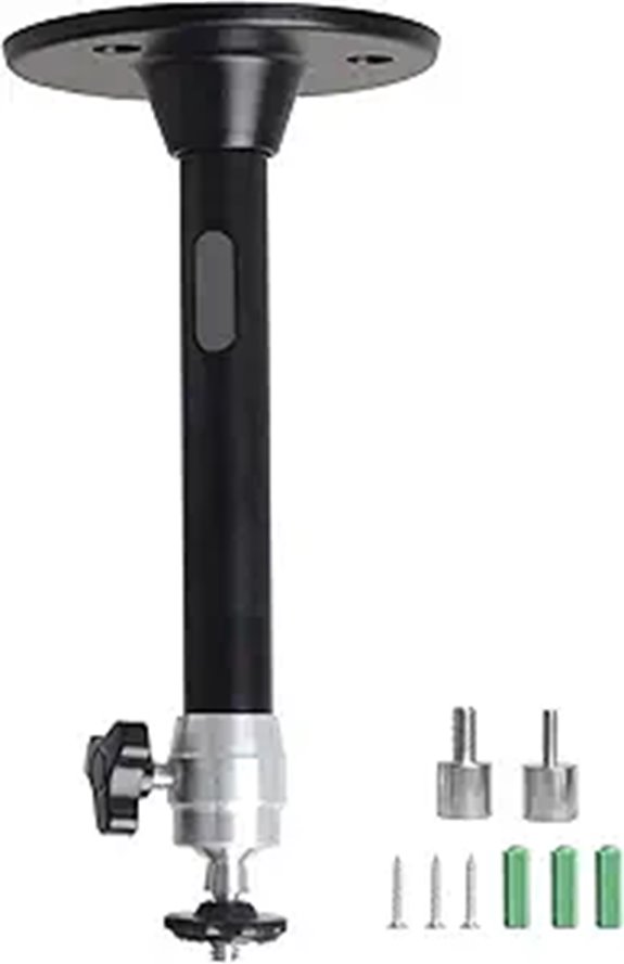 Mini Projector Wall Mount Stand (Black 175mm)