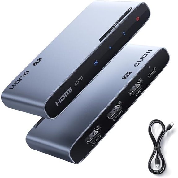 Llano HDMI 2.1 Splitter 1x2 8K HDR for Dual Monitors