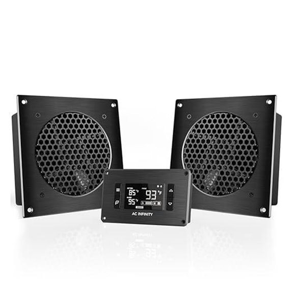 AC Infinity AIRPLATE T8 Dual-Fan System with Thermostat