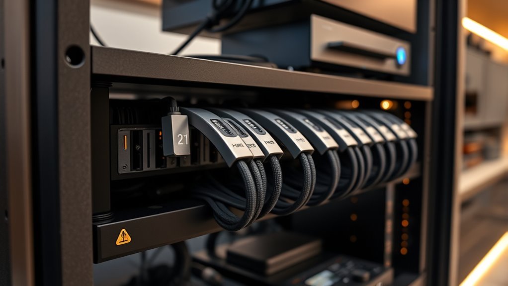 efficient adaptable cable organization