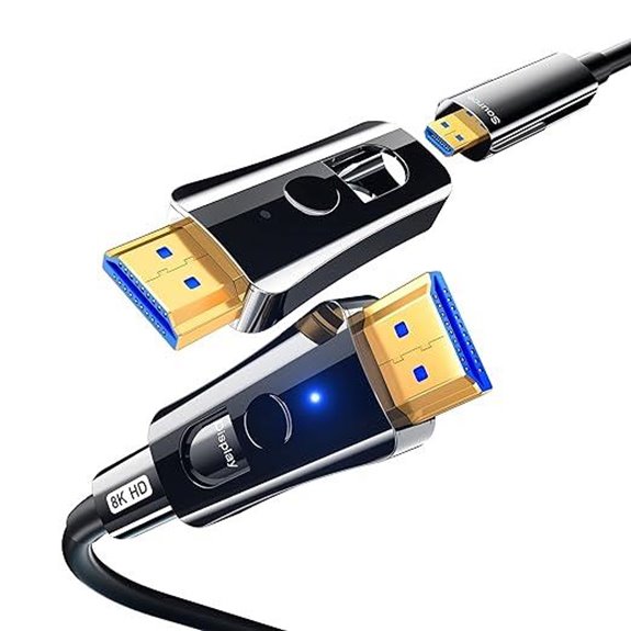 100Ft 8K HDMI Fiber Optic Cable with Micro Connector