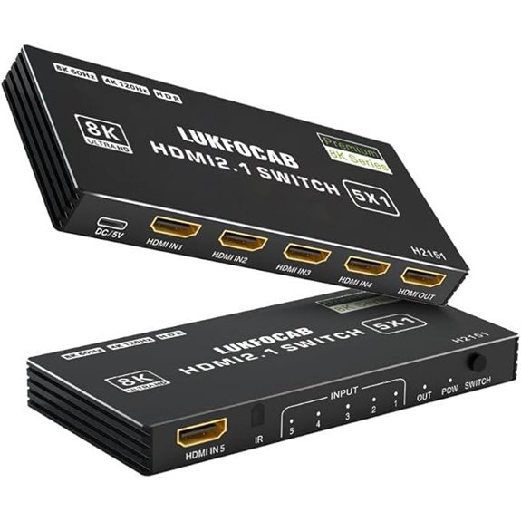HDMI 2.1 Switch 5 in 1 Out 8K 60Hz