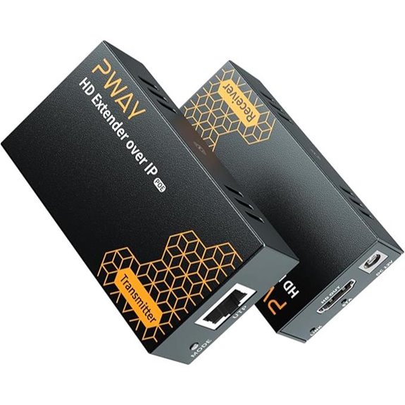 PWAY 400ft HDMI Over Ethernet Extender Kit