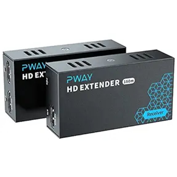 PWAY HDMI Extender 500ft Over Ethernet No Delay