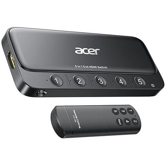 Acer 5-in-1 HDMI Switch with Remote and HDR