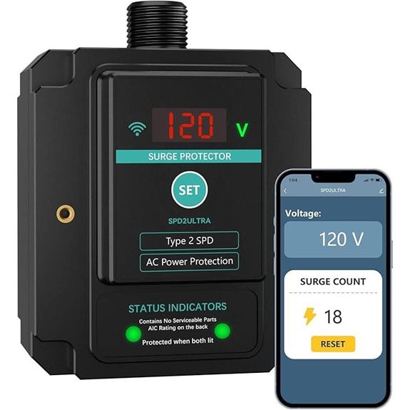 WiFi Surge Protector 108,000A 2820J Smartphone Control