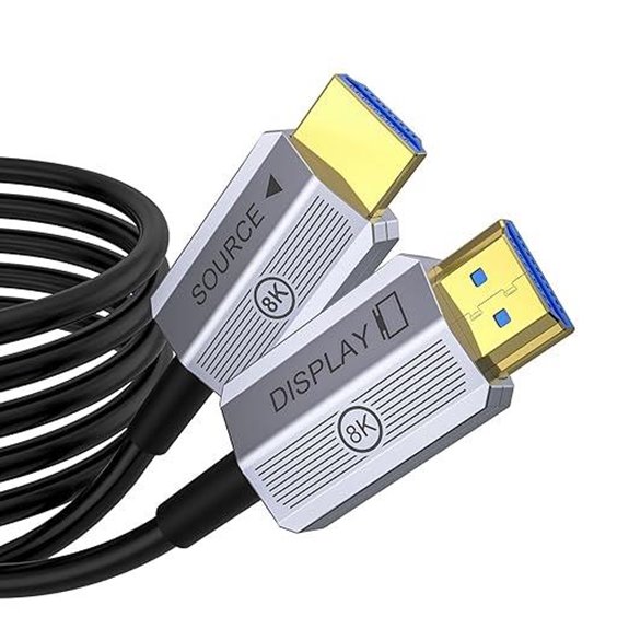 8K Fiber Optic HDMI Cable 100ft for Gaming and UHD