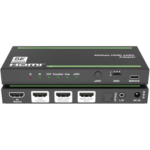 8K HDMI 2.1 eARC Audio Extractor with Dolby Atmos
