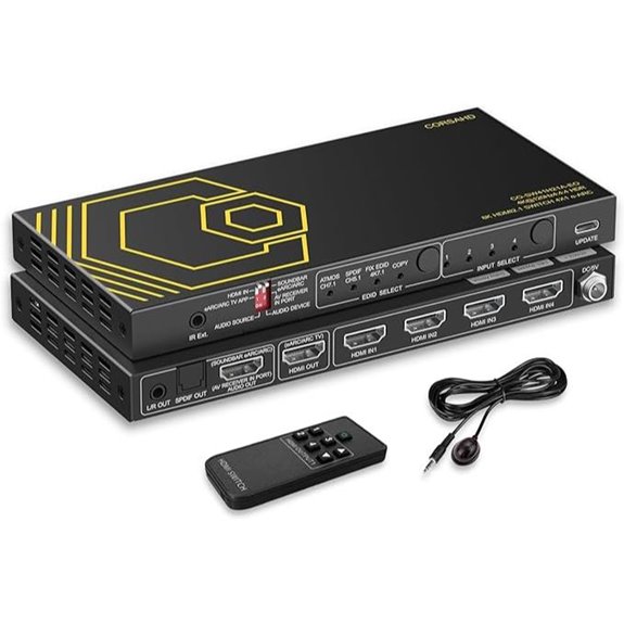 HDMI 2.1 4x1 Switch with eARC HDR Dolby Atmos