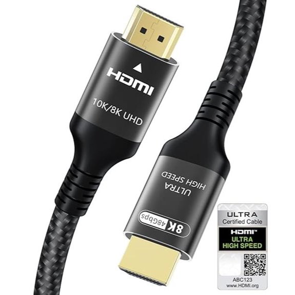 10K/8K HDMI 2.1 Cable 10FT Ultra High Speed