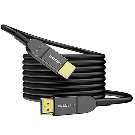 8K Fiber Optic HDMI Cable 75FT for Gaming and Video