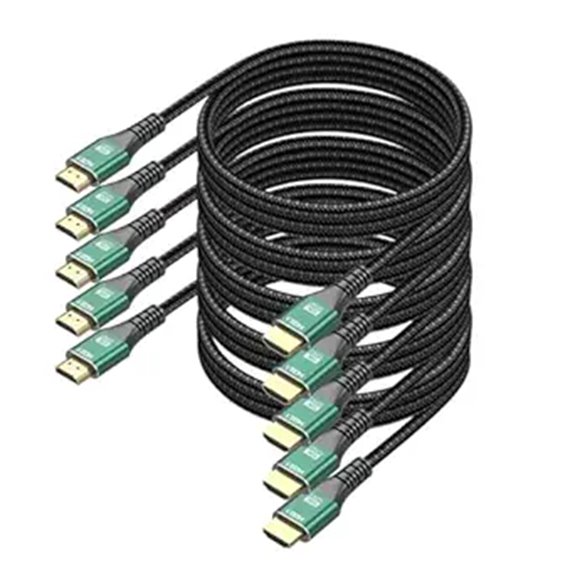 8K HDMI Cable 5-Pack 6.6FT High-Speed 48Gbps