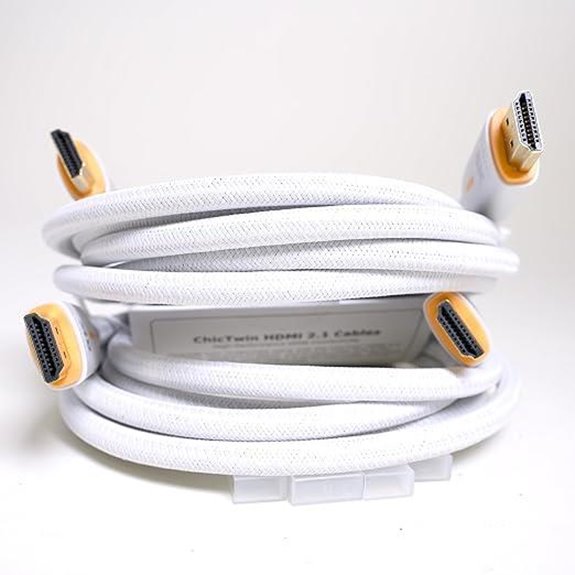 Pacroban 8K HDMI 2.1 Cable 2-Pack (10ft)