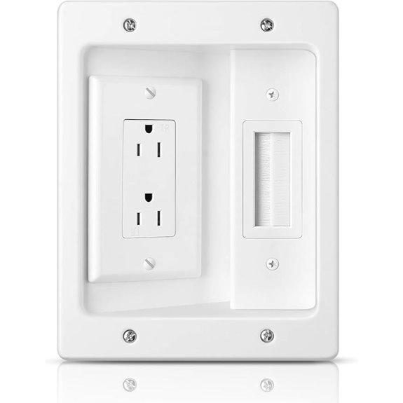 In-Wall Cable Management Kit for TV and Outlets