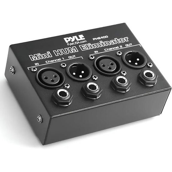 Pyle Mini Hum Eliminator with 2-Channel Noise Filter