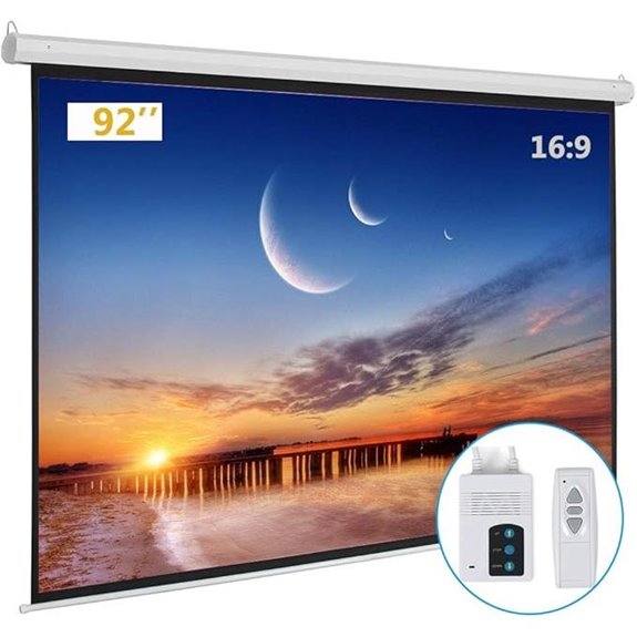 Motorized 92 HD Projector Screen with Remote