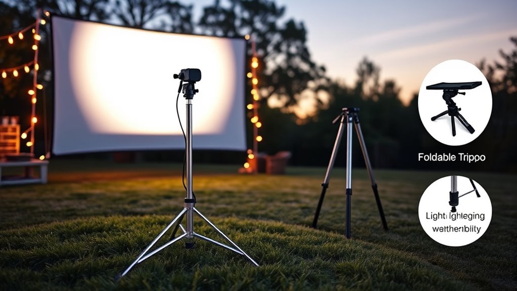 outdoor projector stand essentials
