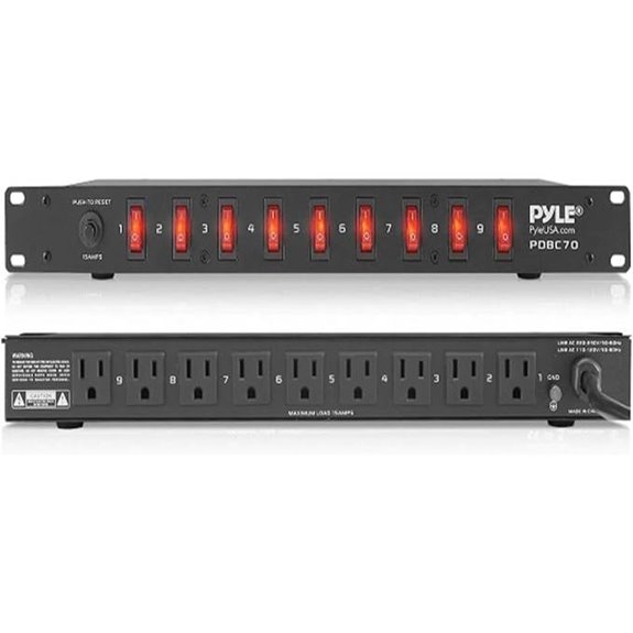 Pyle 15A Power Control Unit with Surge Protection