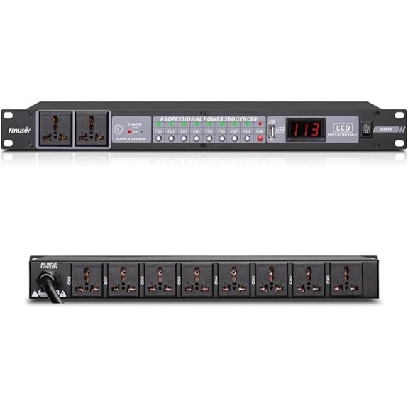 10-Outlet Power Sequencer Conditioner with LCD Display