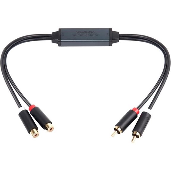 Mini Ground Loop Noise Isolator RCA Noise Filter