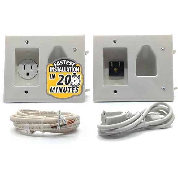 Recessed Power Kit with Inlet & Cable Management