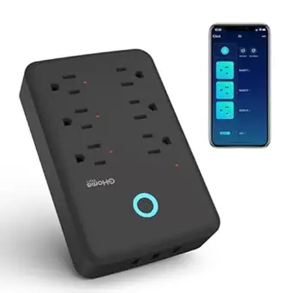 GHome Smart Plug Outlet Extender with USB Ports