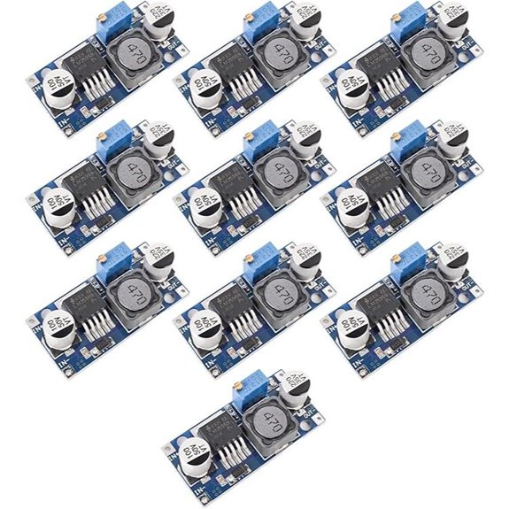 10 Pack LM2596 Adjustable Voltage Regulator Modules