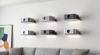 top back wall projector mounts