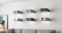 top back wall projector mounts