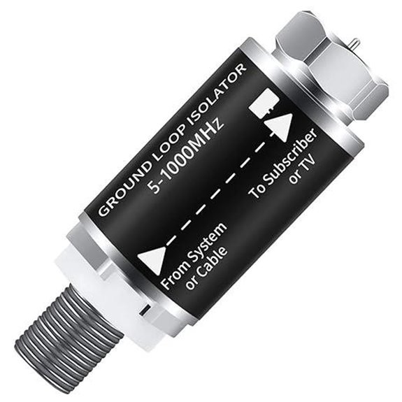 Ground Loop Isolator for TV Audio Noise Reduction