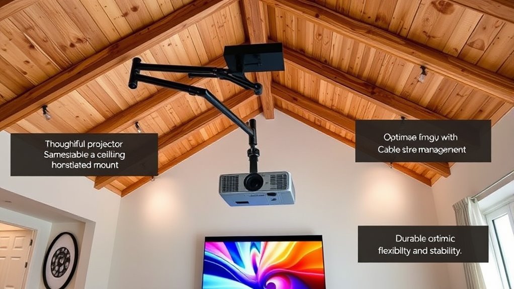 vaulted ceiling mount considerations