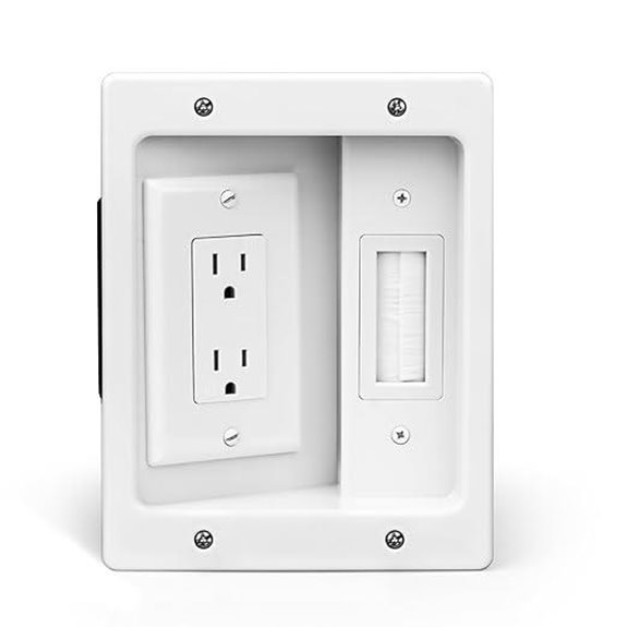 Wall Cable Concealer & Management Kit for Wall Mounts