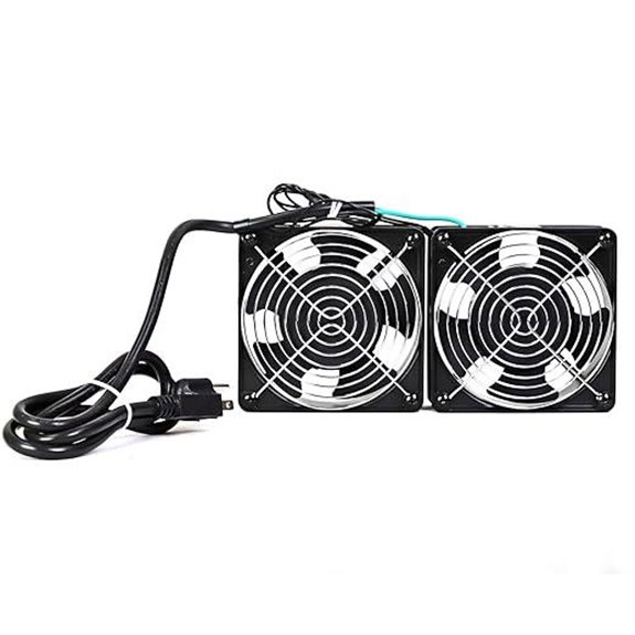 AEONS Wall Mount Server Rack with Cooling Fan System