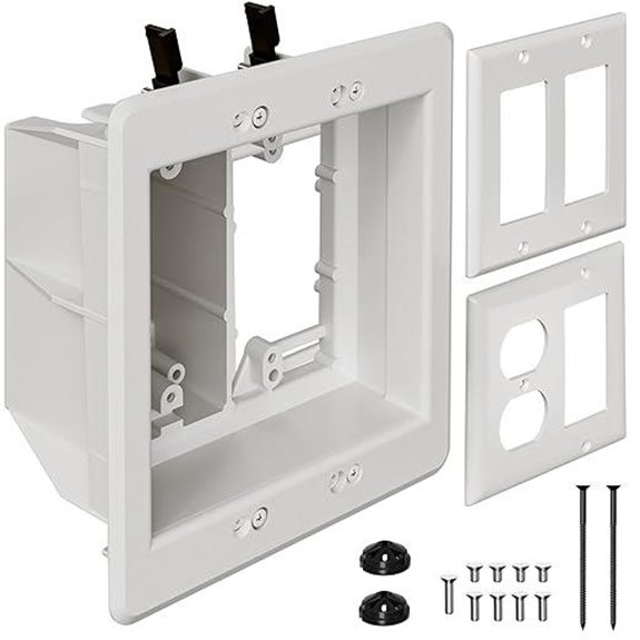 Recessed Outlet Box for Wall Mount TV