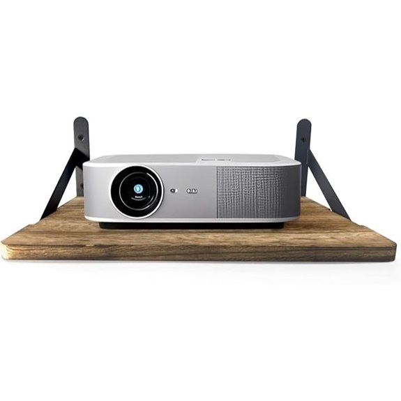 Wood Projector Wall Shelf Holds 33 lbs