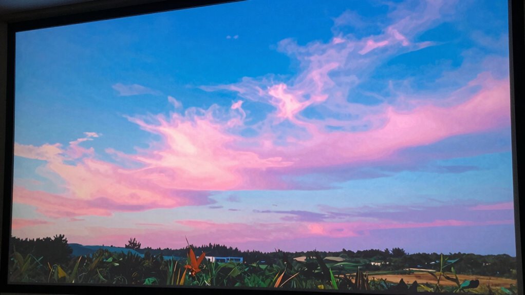 adjust projector color settings