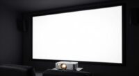 adjust projector for screen size